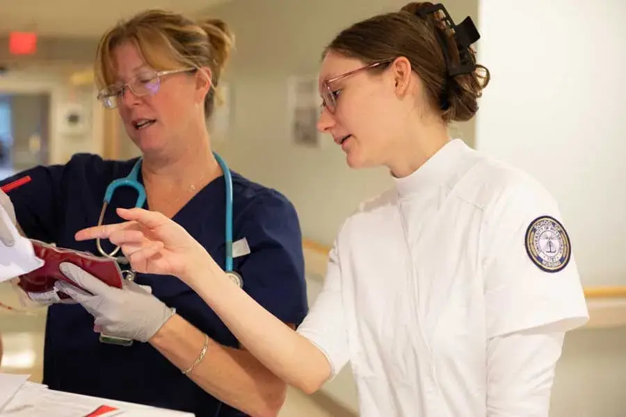 Pitt-Bradford nursing students in clinical training